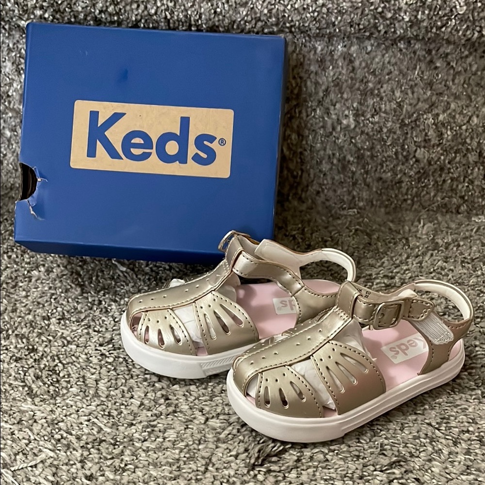 Keds Kids Sandals - Gold